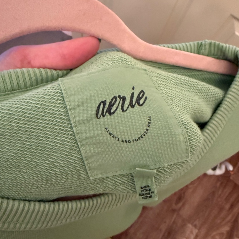 Aerie Olive Knit Pullover - Picture 6 of 8